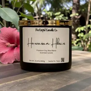 Hawaiian Hibiscus 3 Wick Scented Candle