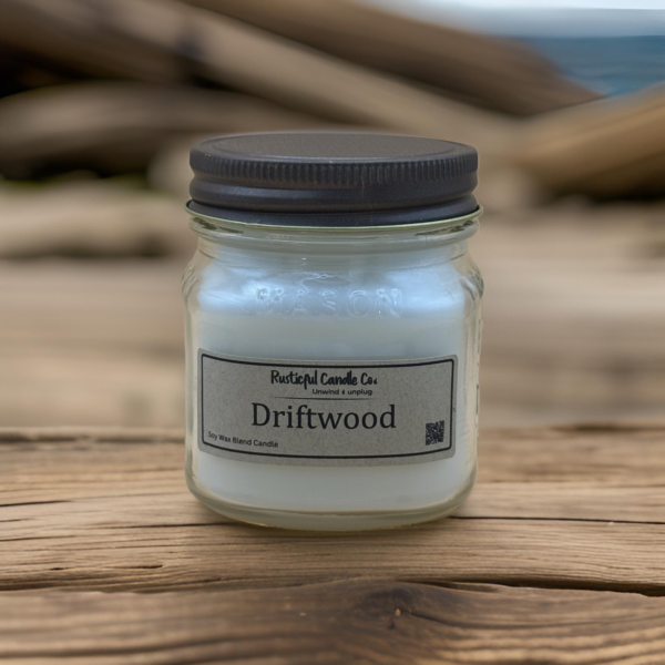 Driftwood 8oz Mason Jar