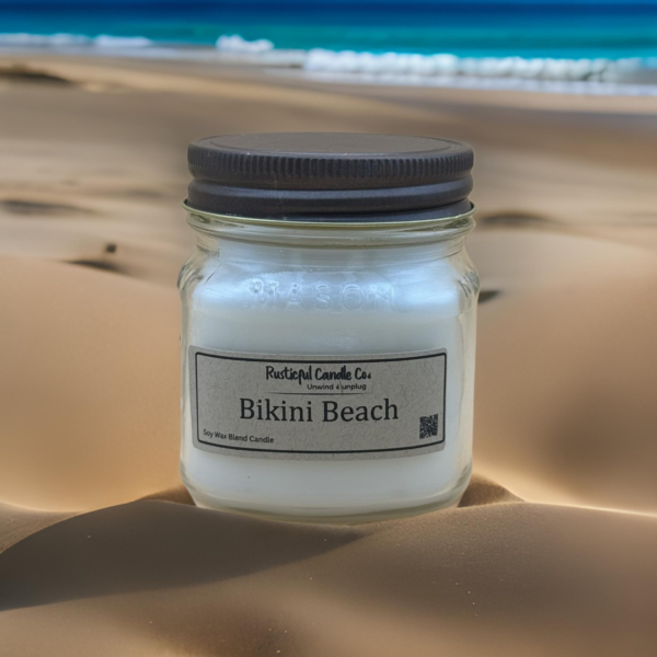 Bikini Beach 8oz Mason Jar