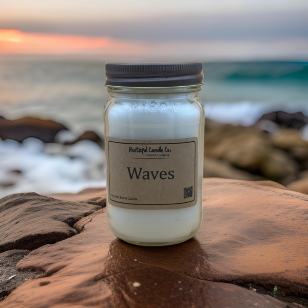 Waves 16oz Mason Jar