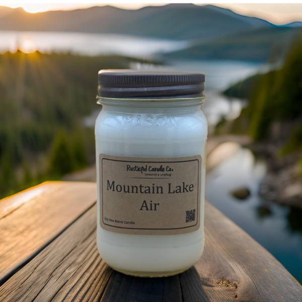 Mountain Lake Air 16oz Mason Jar