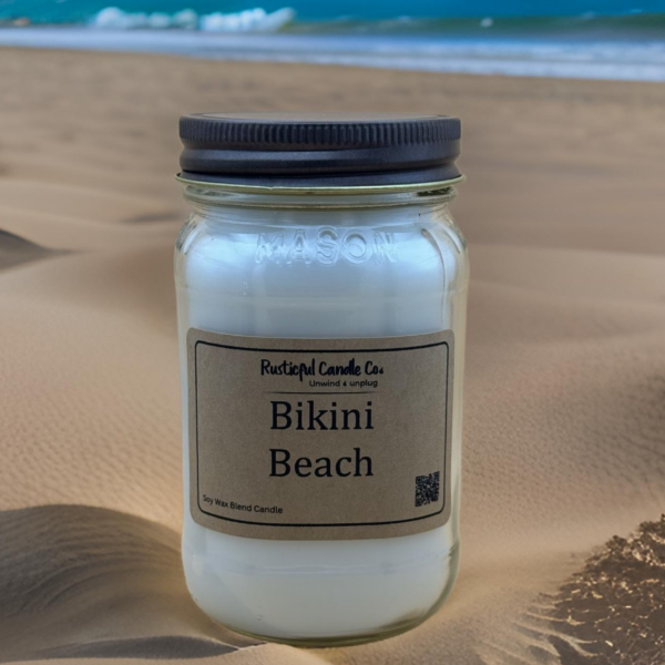 Bikini Beach 16oz Mason Jar