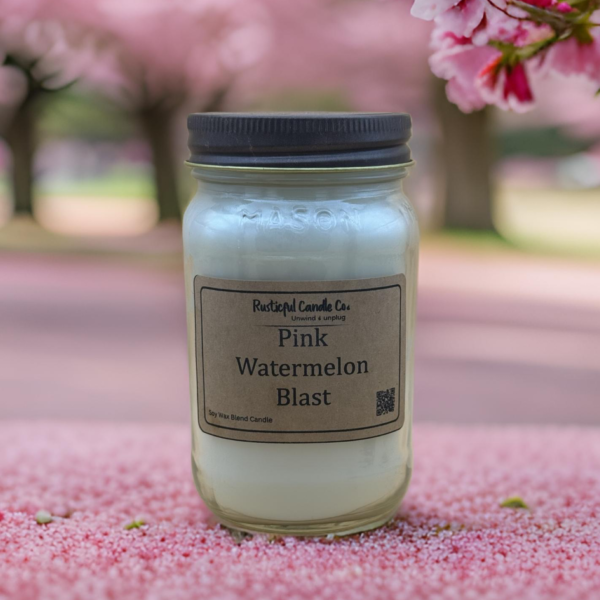 Pink Watermelon Blast 16oz Mason Jar