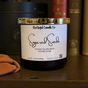 Sugared Suede 3 Wick Scented Candle