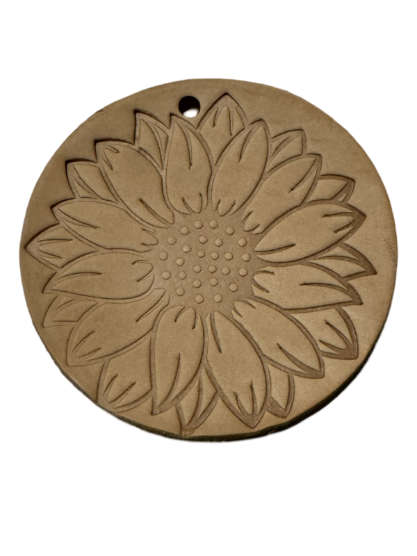 Sunflower Leather Car Freshener