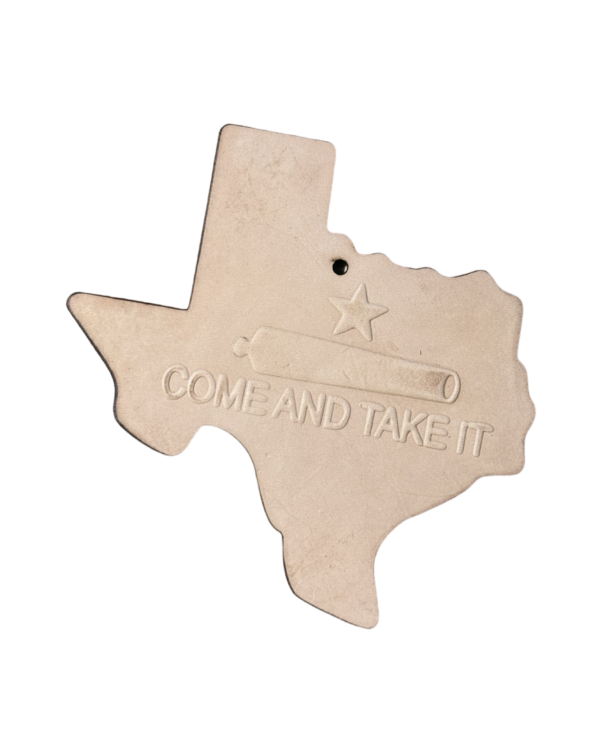 Texas Come and Take It Leather Car Freshener