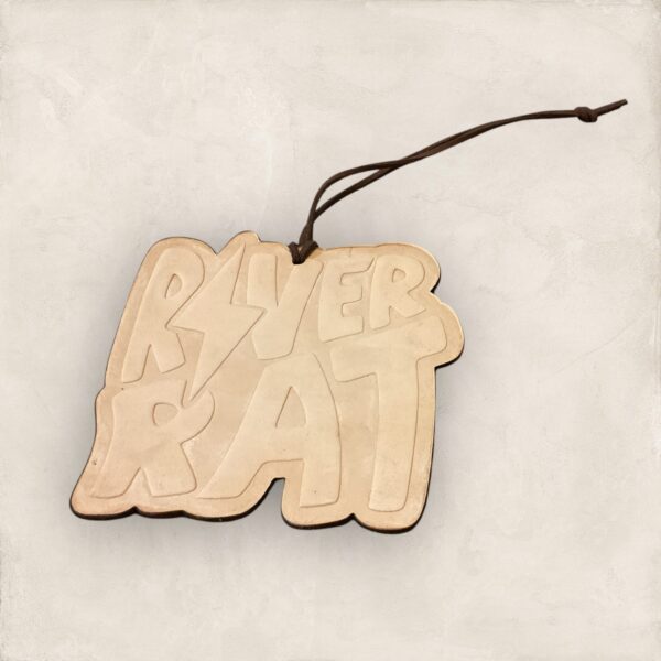 River Rat Leather Car Freshener