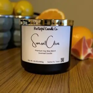 Sunset Citrus 3 Wick Scented Candle
