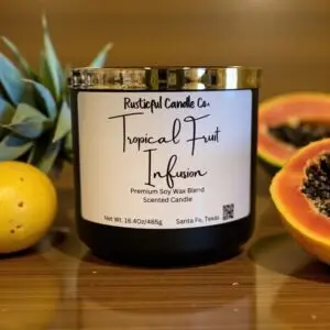 Tropical Fruit Infusion Scented 3 Wick Candle