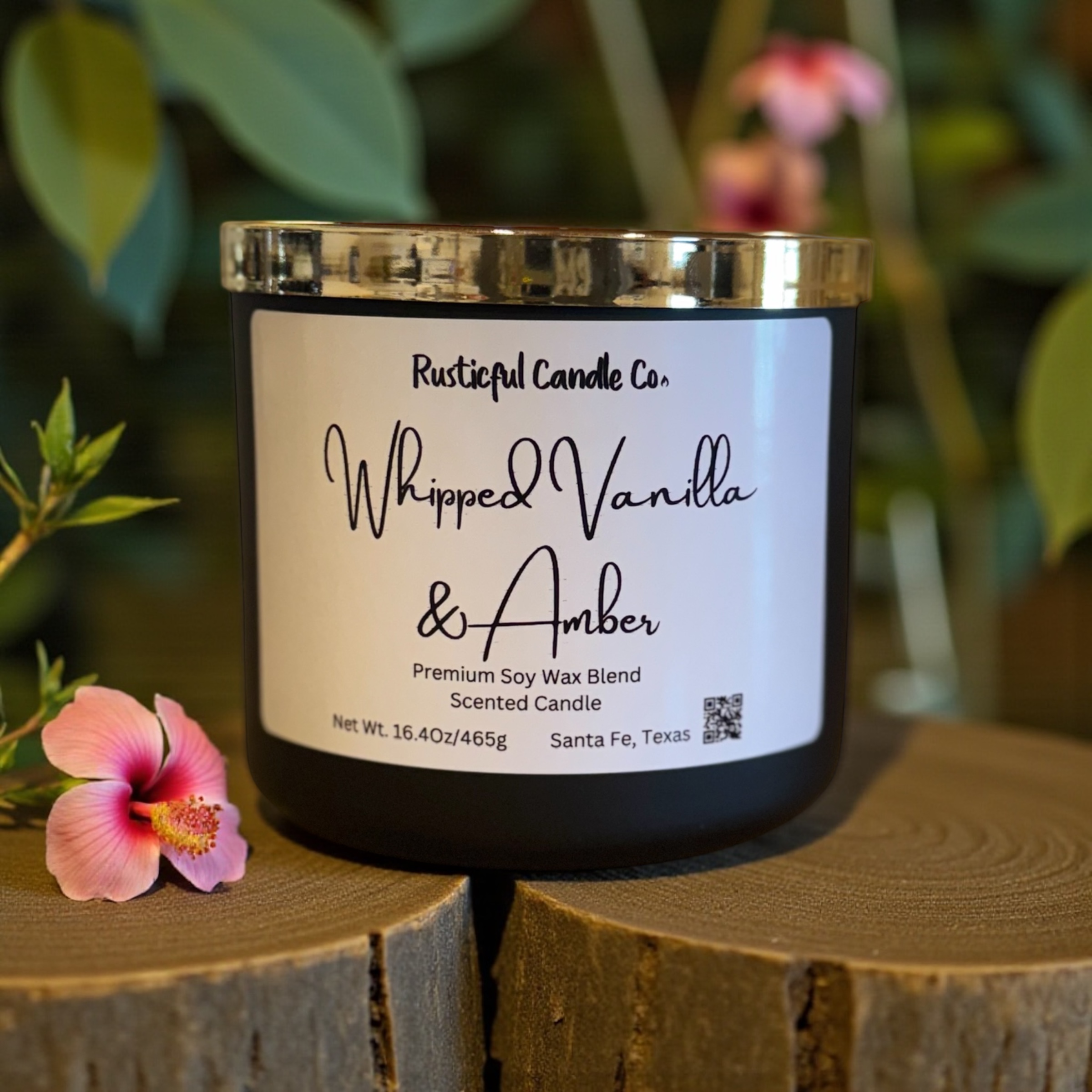 Whipped Vanilla & Amber 3 Wick Scented Candle
