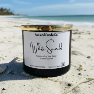 white Sands 3 Wick Scented Candle
