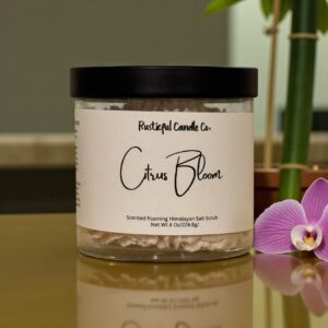 Citrus Bloom Scented Whipped Foaming Himalayan Salt Scrub
