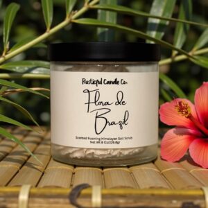 Flora de Brazil Scented Whipped Foaming Himalayan Salt Scrub