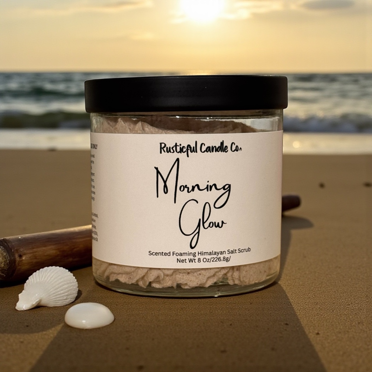 Morning Glow Scented Whipped Foaming Himalayan Salt Scrub