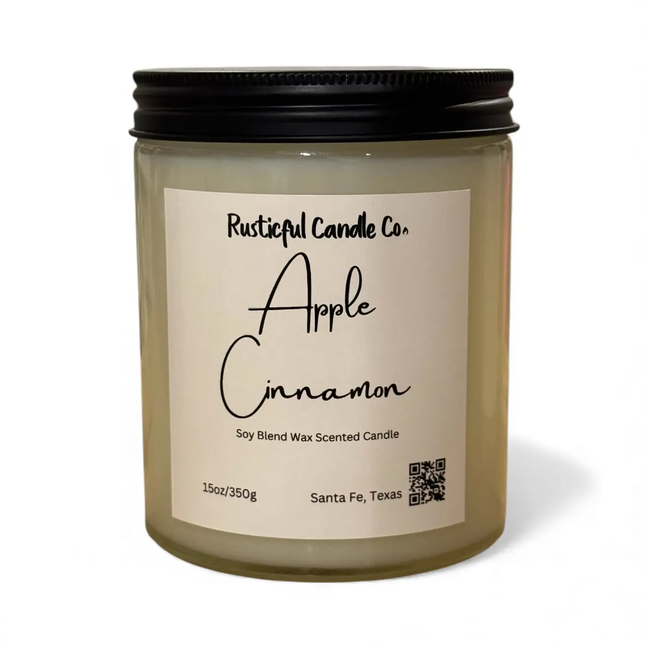 Apple Cinnamon Scented Candle - Image 2