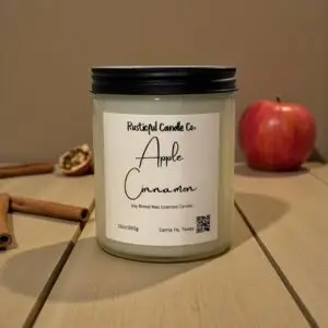 Apple Cinnamon Scented 2 Wick Candle