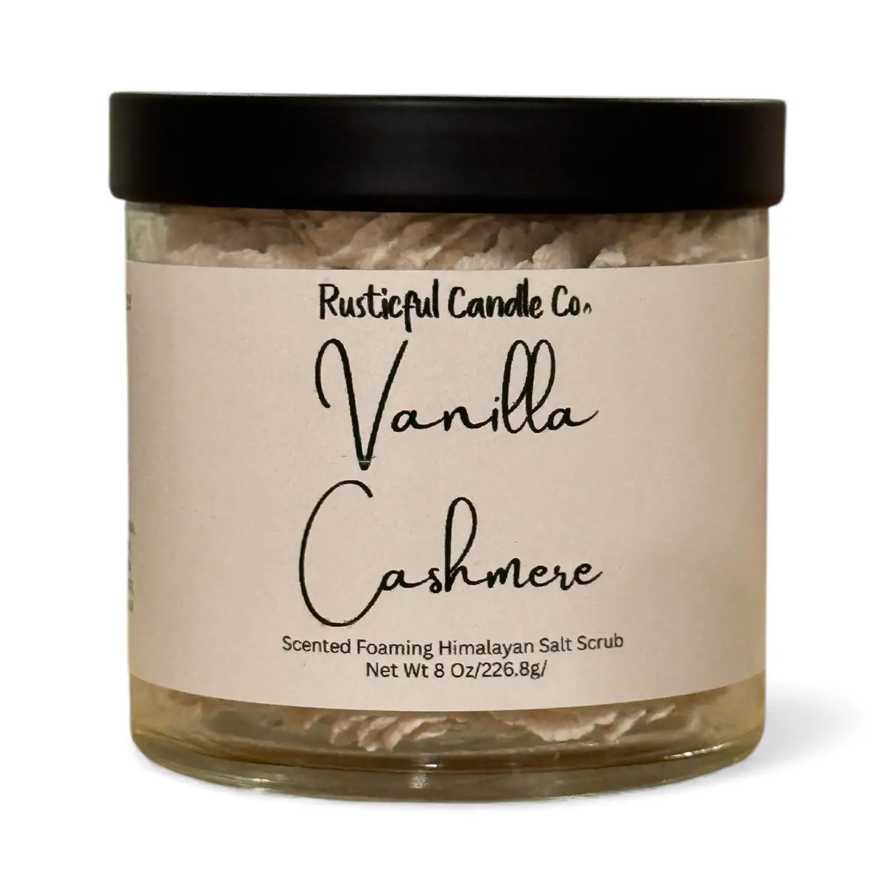 Vanilla Cashmere Scented Whipped Foaming Himalayan Salt Scrub