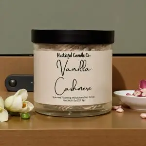 Vanilla Cashmere Scented Whipped Foaming Himalayan Salt Scrub