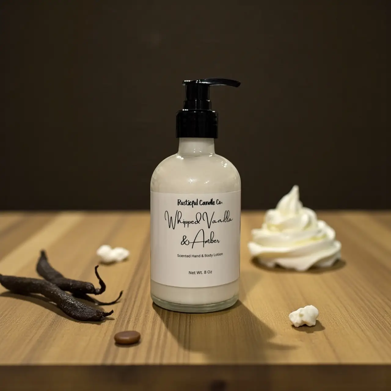 Whipped Vanilla & Amber Scented Hand & Body Lotion