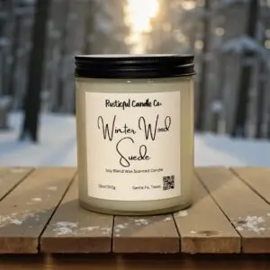 Winter Wood & Suede Scented Candle